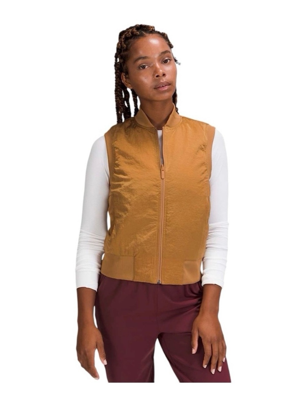 Lululemon Sleeveless Zip-Front Bomber Vest